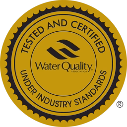 Water Quality Association Gold Seal — Tested and Certified Under Industry Standards