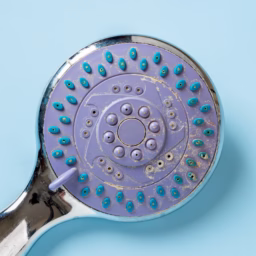 Bathroom fixture covered in hard water scale from mineral buildup in SE Wisconsin