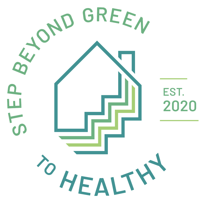 Step Beyond Green to Healthy Logo, Cropped Round